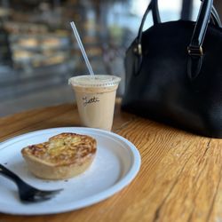 Crispelli's Bakery - Quiche Lorraine and Iced Latte