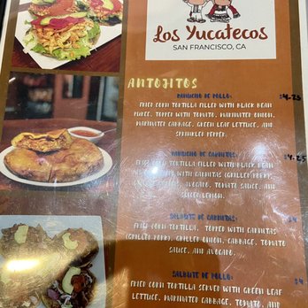 Los Yucatecos Restaurant - The menus first post.. very helpful before ordering.. - Mexican Near Me - San Francisco, California Los Yucatecos Restaurant - The menus first post.. very helpful before ordering.. - Mexican Near Me - San Francisco, California