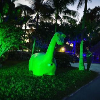 Sunset Cove Beach Resort - Dino at entrance to greet you - Resorts Near Me - Key Largo, Florida