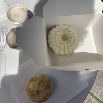 Madison Park Bakery - A cranberry orange scone and a lemon tart- GET THESE!! - Bakeries Near Me - Seattle, Washington