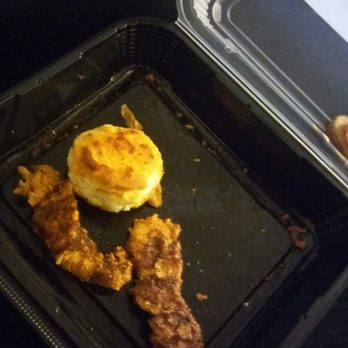 Tasty Platters and Fried Chicken - This is what they gave me. Besides one chicken strip and one pickle that I ate is missing. The big box meal was horrible - Fast Food Near Me - Monroeville, Pennsylvania