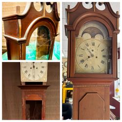 The Village Timekeeper - Before & After   Early 19th Century Tall Case ~ Complete Restoration.