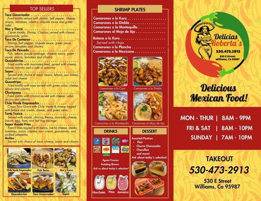 Menu photo 4 Roberta's Taqueria Williams, CA Menu photo 4 Roberta's Taqueria Williams, CA