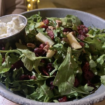 Bodega Wine Bar - Forager Salad (cheese on the side for my non vegan friend) - Wine Bars Near Me - Santa Monica, California
