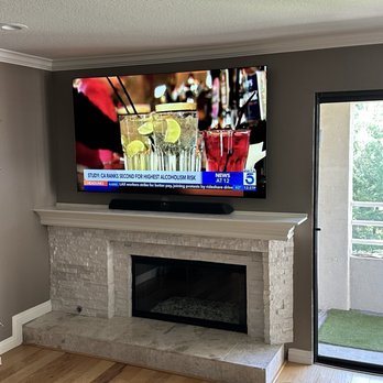 Coastal Tv Wall Mount Installation - LG OLED 77" and Nakamichi soundbar - TV Mounting Near Me Coastal Tv Wall Mount Installation - LG OLED 77" and Nakamichi soundbar - TV Mounting Near Me