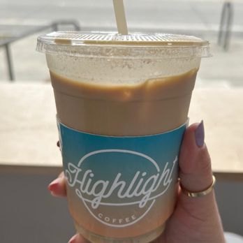 Highlight Coffee - Butterscotch Iced Latte - Coffee & Tea Near Me - Pasadena, California