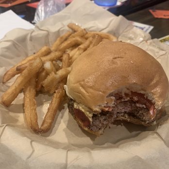 Friends Cumming Grill - PBJ Burger minus the J lol - Burgers Near Me - Cumming, Georgia
