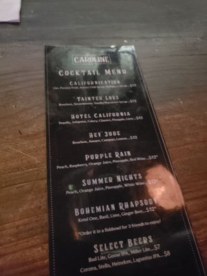 Menu photo 5 Sweet Caroline Karaoke Bar Miami, FL