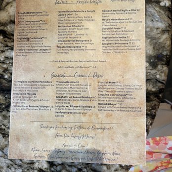 Trattoria Di Bernardone - Menu #1 - Italian Near Me - Saint Johns, Florida Trattoria Di Bernardone - Menu #1 - Italian Near Me - Saint Johns, Florida