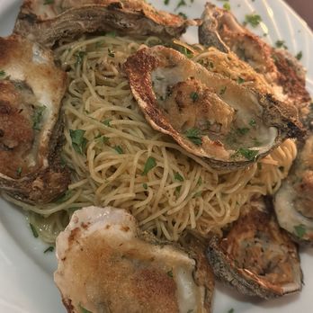 Bistro Saint Emanuel - Scampi with chargrilled oysters (house special) - French Near Me - Mobile, Alabama Bistro Saint Emanuel - Scampi with chargrilled oysters (house special) - French Near Me - Mobile, Alabama