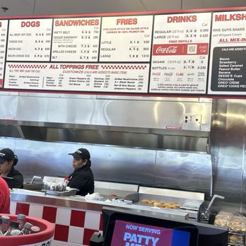 Five Guys - Menu - Burgers Near Me - Pinole, California Five Guys - Menu - Burgers Near Me - Pinole, California