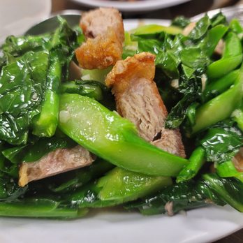 Chai Thung Thai Restaurant - Chinese broccoli with cripsy pork - Thai Near Me - Sun Valley, California Chai Thung Thai Restaurant - Chinese broccoli with cripsy pork - Thai Near Me - Sun Valley, California