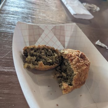 Joe Lee's Seafood Kitchen - Boudin ball, 4 come to an order w/ ranch on the side - Seafood Near Me - Kemah, Texas Joe Lee's Seafood Kitchen - Boudin ball, 4 come to an order w/ ranch on the side - Seafood Near Me - Kemah, Texas