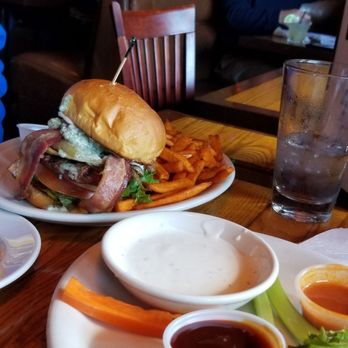 The Nugget - Bacon Blue Cheese burger (and Buffalo Wings) - American Near Me - Summerland, California The Nugget - Bacon Blue Cheese burger (and Buffalo Wings) - American Near Me - Summerland, California