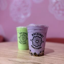 Mochinut - Bakersfield - Purple Sweet Potato Latte & Honeydew Milk Tea
