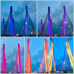 Kosciuszko Bridge - Kosciusko bridge colors changing at nite