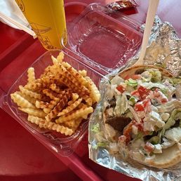 Beef and lamb gyro