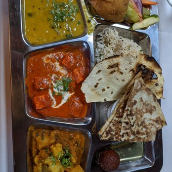 Namaste Jalsaa - Vegetarian Thali - lunch option 1 - Indian Near Me - Alexandria, Virginia Namaste Jalsaa - Vegetarian Thali - lunch option 1 - Indian Near Me - Alexandria, Virginia