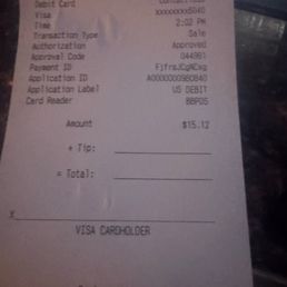 After spending 1400 they gave me a bill