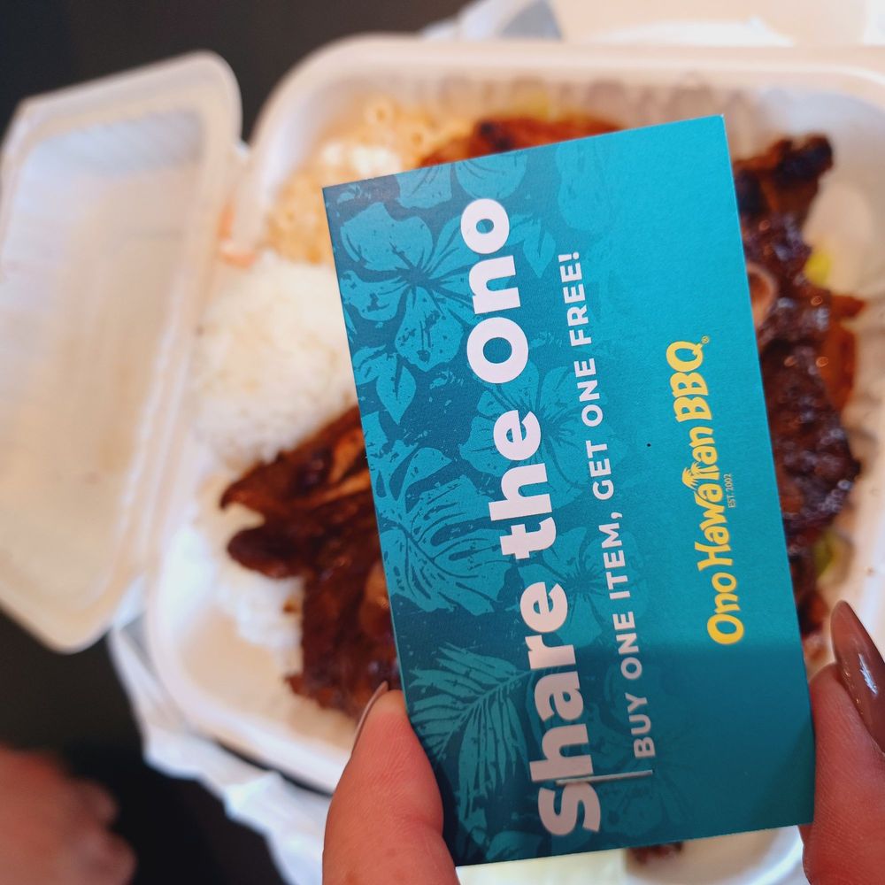 Ono Hawaiian BBQ - Extra coupons - Hawaiian Near Me - South Pasadena, California