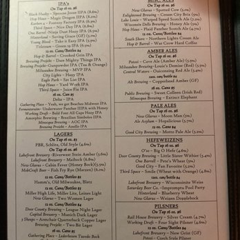 The Old Fashioned - Beer menu - American Near Me - Madison, Wisconsin