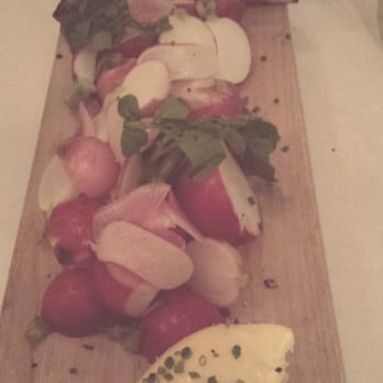 Le Diplomate - Radish Crudite and butter. So good! - Brasseries Near Me - Washington, DC, District of Columbia