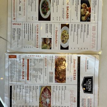Union Pizza Company - Menu - Pizza Near Me - Manhattan Beach, California