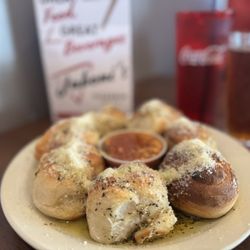 Jaboni's Pizzeria Kingston Pike - Garlic knotts.  Very good.   Nice and soft.