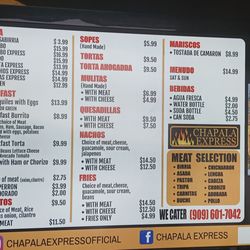 Chapala Express - Menu