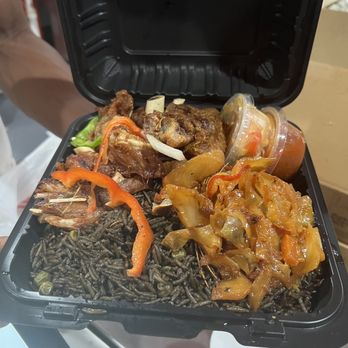 Francois Caribbean Cuisine - Turkey, Djon Rice & Cabbage. - Haitian Near Me - Baltimore, Maryland Francois Caribbean Cuisine - Turkey, Djon Rice & Cabbage. - Haitian Near Me - Baltimore, Maryland