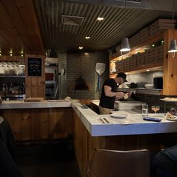 The bar at A side