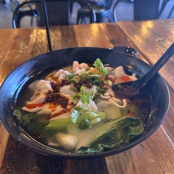 Noodleholics - House Wonton / I asked for chili oil and made it spicy! So yummy - Noodles Near Me - Oro Valley, Arizona
