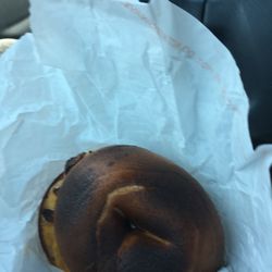 Dunkin' - Got my bacon, egg and cheese sandwich and it was burnt beyond belief!