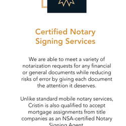 Certified Notary Signing Services