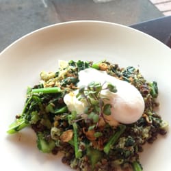 The Reverend Cafe - Warm lentil salad.