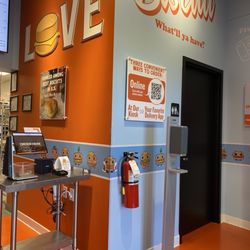 Rise Southern Biscuits & Righteous Chicken - Ordering kiosk and bathroom