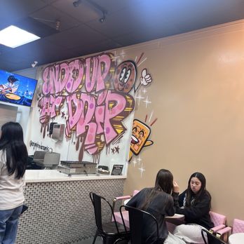 Drip Dessert House - Inside art - Desserts Near Me - Newark, California