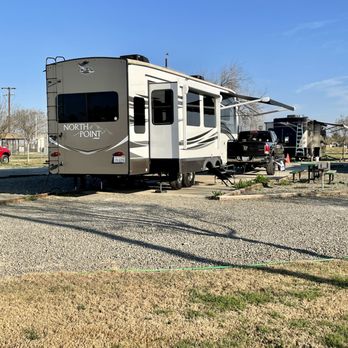 NAS Lemoore RV Park & Campground - Our setup at spot number 3. - Campgrounds Near Me - Lemoore, California