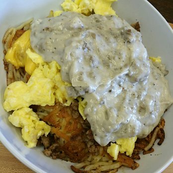 Waffle House - The hashbrown bowl topped wth gravy - Breakfast & Brunch Near Me - Orlando, Florida Waffle House - The hashbrown bowl topped wth gravy - Breakfast & Brunch Near Me - Orlando, Florida