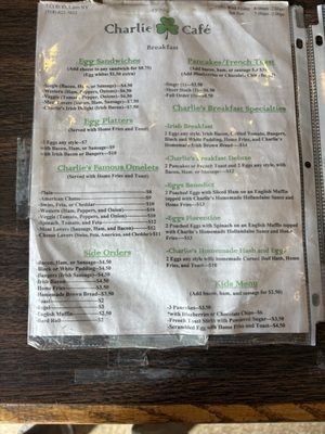 Menu photo 1 Charlie Oneills Cafe Cairo, NY