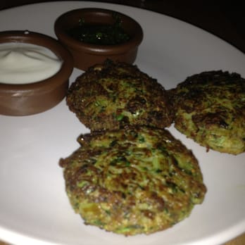 Troya - Zucchini Fritters w/ Mint & Yogurt ($7) - Mediterranean Near Me - San Francisco, California Troya - Zucchini Fritters w/ Mint & Yogurt ($7) - Mediterranean Near Me - San Francisco, California