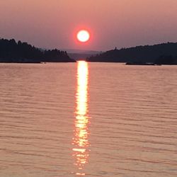 Tourist Park Campground - Sunset from Presque Isle
