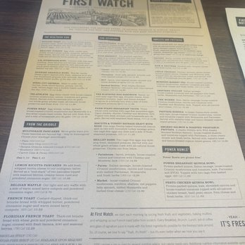 First Watch - Menu - Breakfast & Brunch Near Me - Phoenix, Arizona
