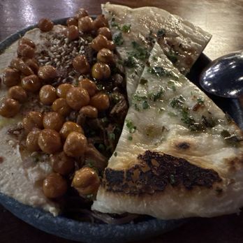 Sparrow + Wolf - Oxtail hummus with naan - New American Near Me - Las Vegas, Nevada