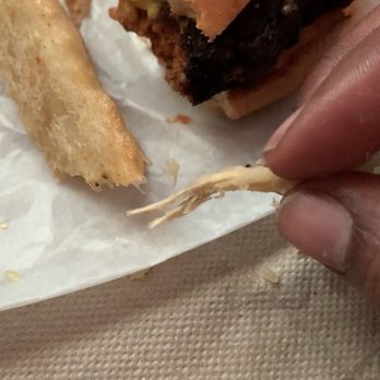 On the Hill Cafe - Piece of wood encrusted into my fries - Coffee & Tea Near Me - Baltimore, Maryland
