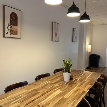 Whose Coffee - There's a long table in the back plus another table or two against the back wall - Coffee & Tea Near Me - Englewood, New Jersey