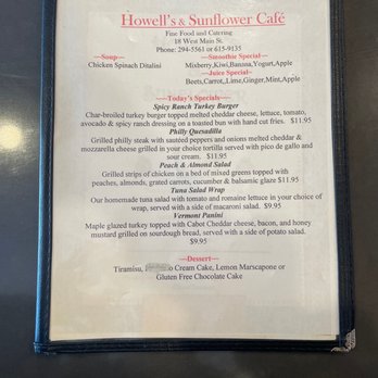 Howell's Cafe - Cafe menu - Cafes Near Me - Goshen, New York