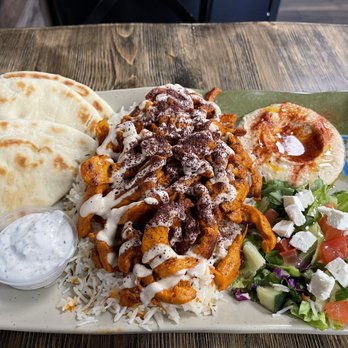 Falafel Flame - Chicken Platter was amazing!! - Mediterranean Near Me - Concord, California