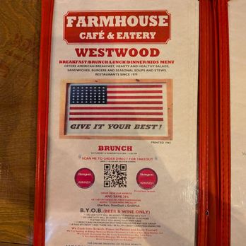 Farmhouse Cafe & Eatery - Menu cover - Breakfast & Brunch Near Me - Westwood, New Jersey Farmhouse Cafe & Eatery - Menu cover - Breakfast & Brunch Near Me - Westwood, New Jersey