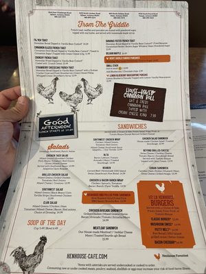 Menu photo 8 Henhouse Cafe Gilbert, AZ